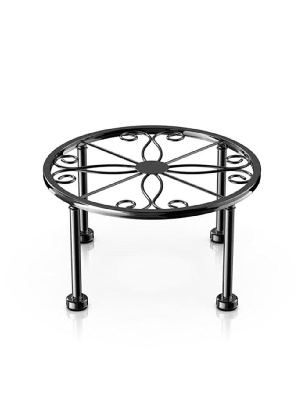 Garden Gifts Plant Lovers Gifts Black Metal Plant Stand with Anti-Slip Base